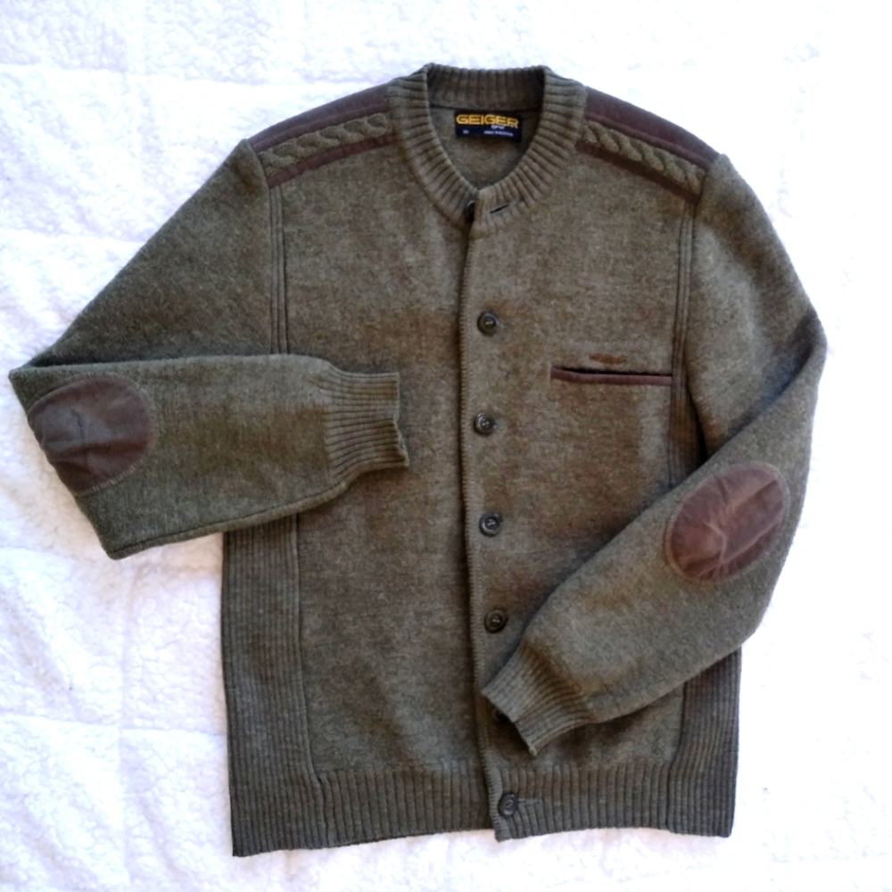 Vintage Button Up Wool Sweater